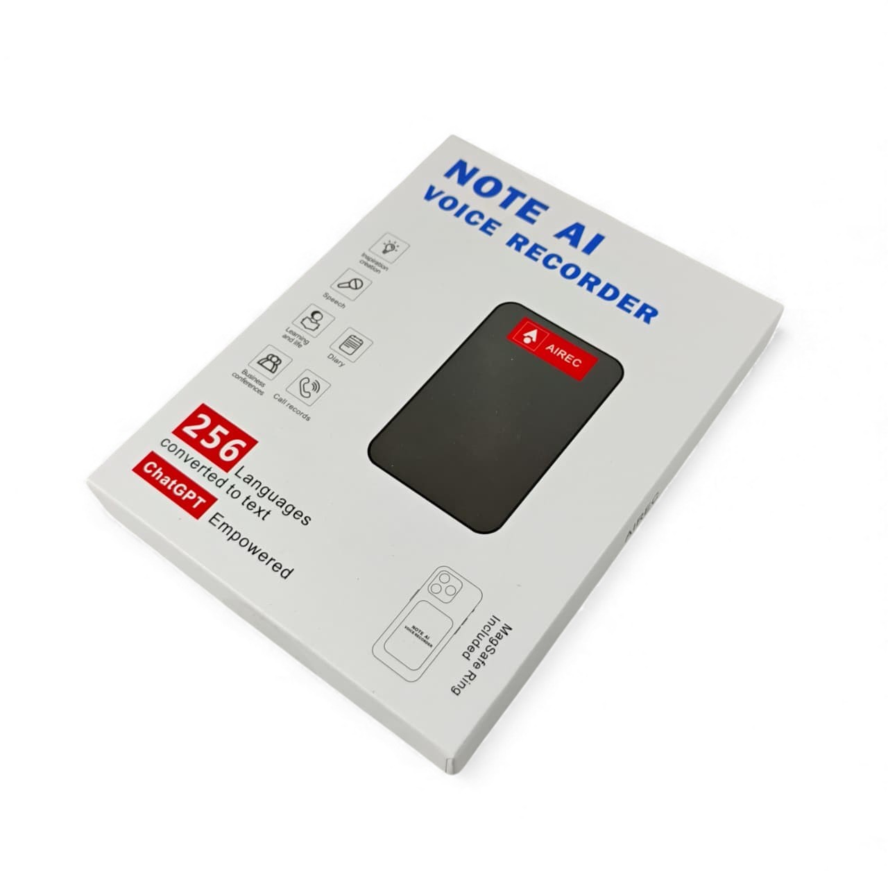 Gambar produk AIREC Perekam Suara Cerdas AI Voice Recorder ChatGPT Transcribe - A3V