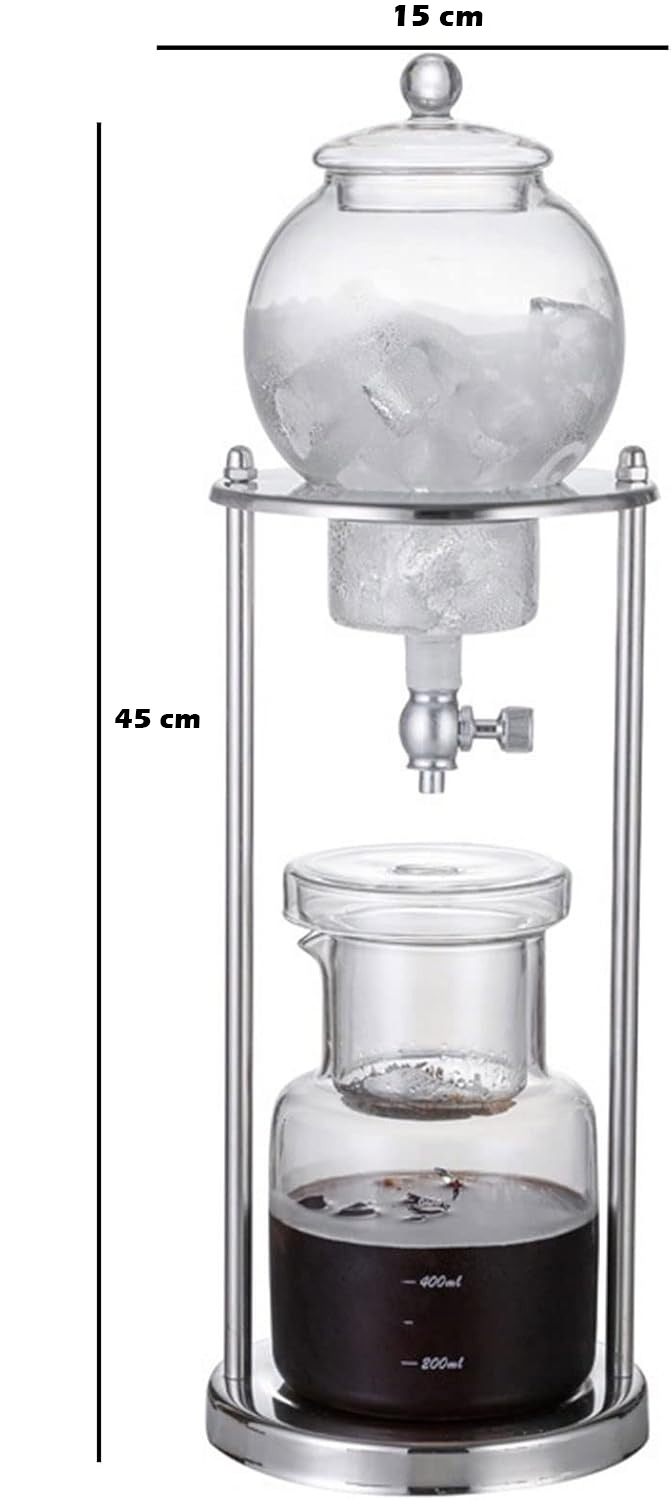 Gambar produk EAKOERS Cold Brew Coffee Maker Classic Ice Dripper Coffee Pot 600ml - AO865