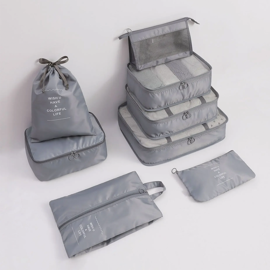 Gambar produk Bestform Tas Travel Bag Laundry Organizer Packing Cubes 8 PCS - CQBB3