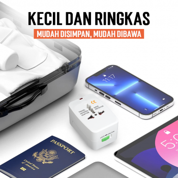 Gambar produk USBO Universal Travel Adaptor Colokan Charger Adapter 13A - 931L