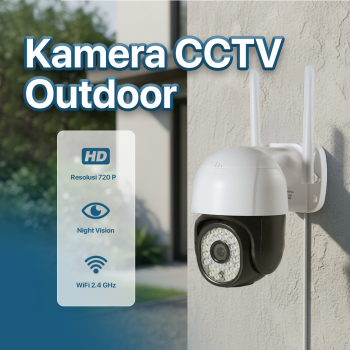 Gambar produk V380 Pro Kamera CCTV WiFi Outdoor Active Alarm Night Vision 1MP - C18PROX-L