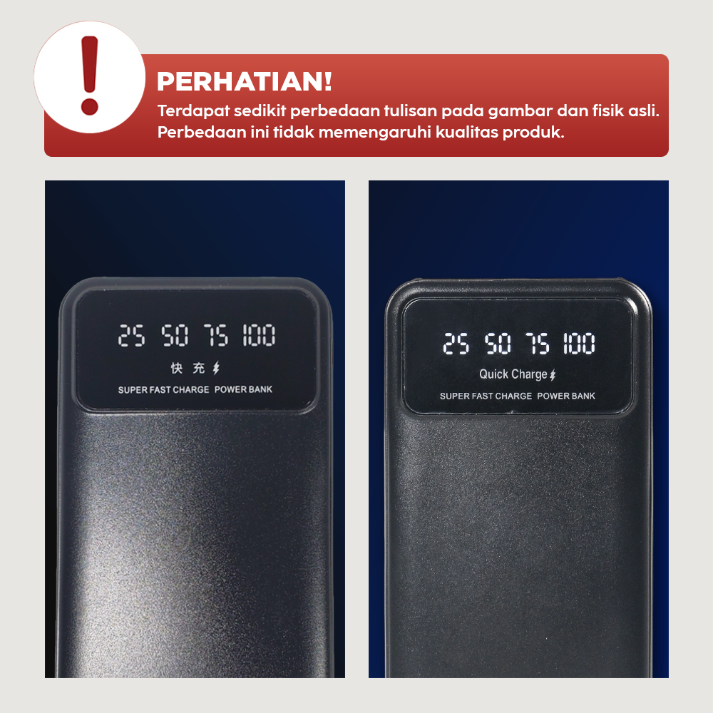 GOJODI Power Bank 10000mAh Fast Charging Flashlight Type C USB 22.5W - PB100W Gambar produk GOJODI Power Bank 10000mAh Fast Charging Flashlight Type C USB 22.5W - PB100W