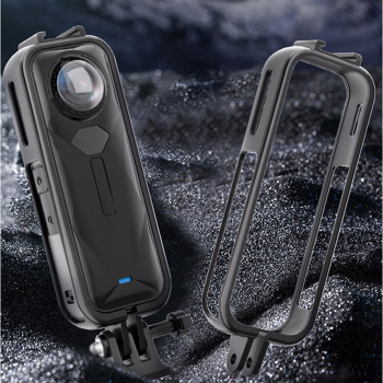 YAZE Protective Frame Case Rabbit Cage with Cold Shoe for Insta360 X5 - I3X5I