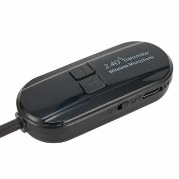 Gambar produk CLOVEY Wireless Lavalier Lapel Microphone 6.35mm Adapter 2.4G 300mAh - SI08