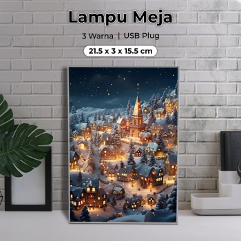 YORYZENG Lampu Meja Hias Lukisan 3in1 Color LED USB 21.5cm - YY21