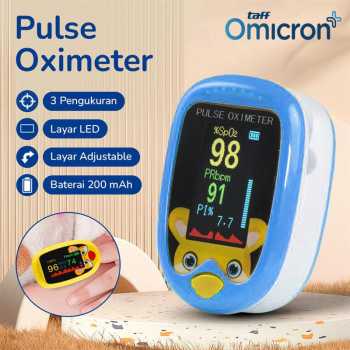 TaffOmicron Fingertip Pulse Oximeter Alat Ukur Saturasi Oksigen Darah - A6