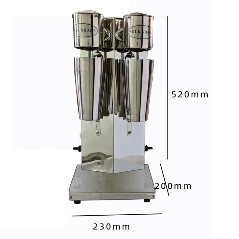 Gambar produk EJIN Mesin Milshake Machine Double Head Stainless Steel 18000 RPM 280W - MS-2
