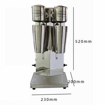 Gambar produk EJIN Mesin Milshake Machine Double Head Stainless Steel 18000 RPM 280W - MS-2