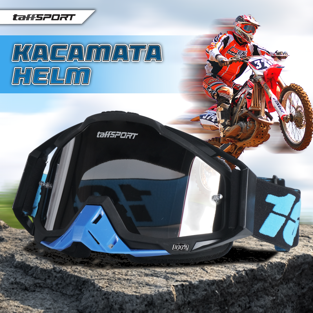 TaffSPORT Kacamata Helm Motor Goggles UV400 Protection Windproof Reflective - UV400 Gambar produk TaffSPORT Kacamata Helm Motor Goggles UV400 Protection Windproof Reflective - UV400