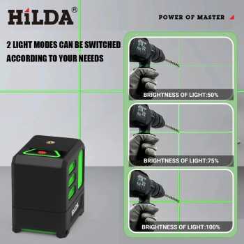 Gambar produk HILDA Laser Level Self Leveling 2 Line 360 Degree Waterproof IP54 - AB113