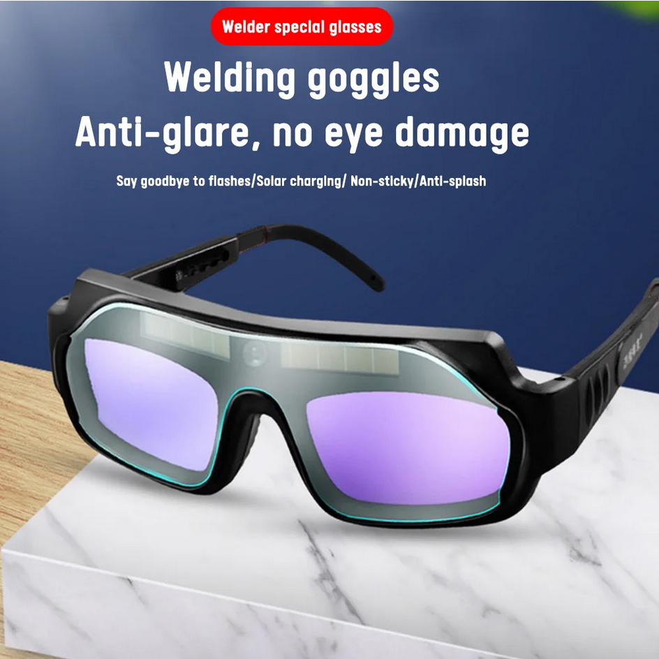 TaffGUARD Kacamata Las Otomatis Auto Darkening Soldering Goggles - TX-012 Gambar produk TaffGUARD Kacamata Las Otomatis Auto Darkening Soldering Goggles - TX-012