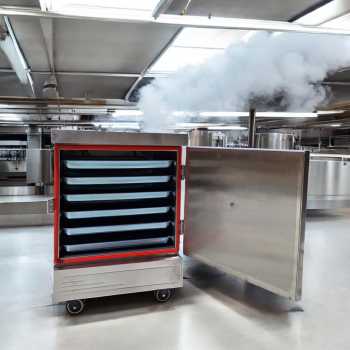 Gambar produk Menshi Mesin Steamer Nasi Rice Steaming Cabinet 6 Tray 90 People 9kW - MS-9