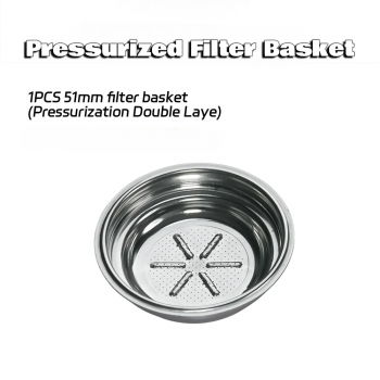 Gambar produk Dalinwell Filter Basket Portafilter Double Wall Pressurized 51mm 1 Cup - DWL-51P