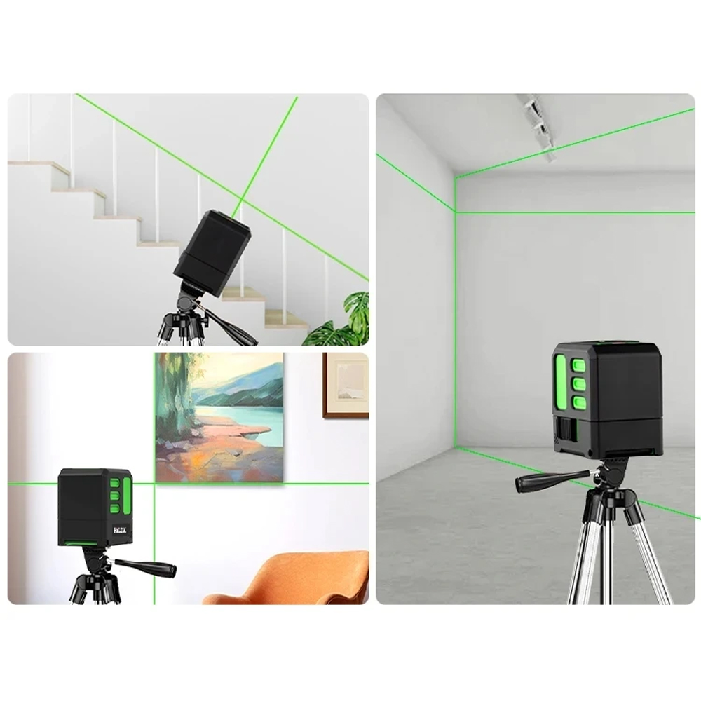 HILDA Laser Level Self Leveling 2 Line 360 Degree Waterproof IP54 - AB113 Gambar produk HILDA Laser Level Self Leveling 2 Line 360 Degree Waterproof IP54 - AB113