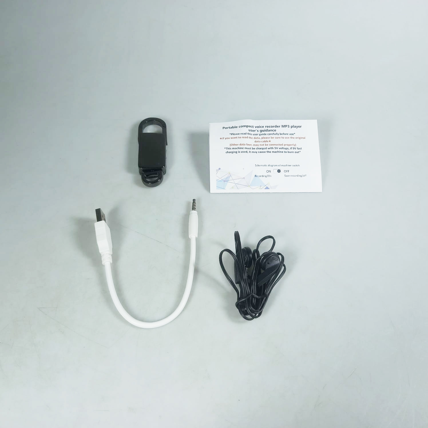 Gambar produk Shoumi Perekam Suara Mini Portabel Voice Recorder Noise Reduction 32GB - S20+