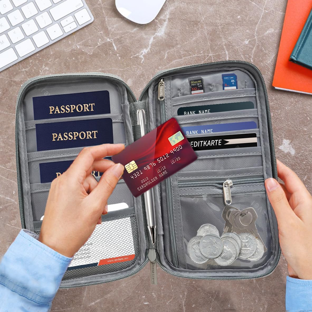 Gambar produk SHEFU Dompet Travel Paspor Card Holder Wallet 14 Slot Waterproof - S210