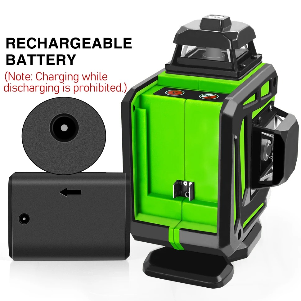 Clubiona Laser Level Self Leveling 4D 360 Degree 16 Line 520nm 4000mAh - CB-416 Gambar produk Clubiona Laser Level Self Leveling 4D 360 Degree 16 Line 520nm 4000mAh - CB-416