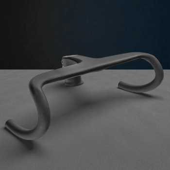 KOCELVO Setang Sepeda Balap Bicycle Bend Handle Carbon Fiber 40cm - X01