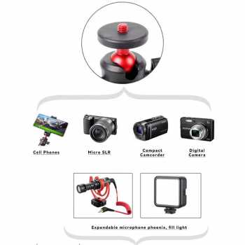 Gambar produk CAMVATE Tripod Mini Camera Retractable Universal Monopod 1/4 Screw - CM-14