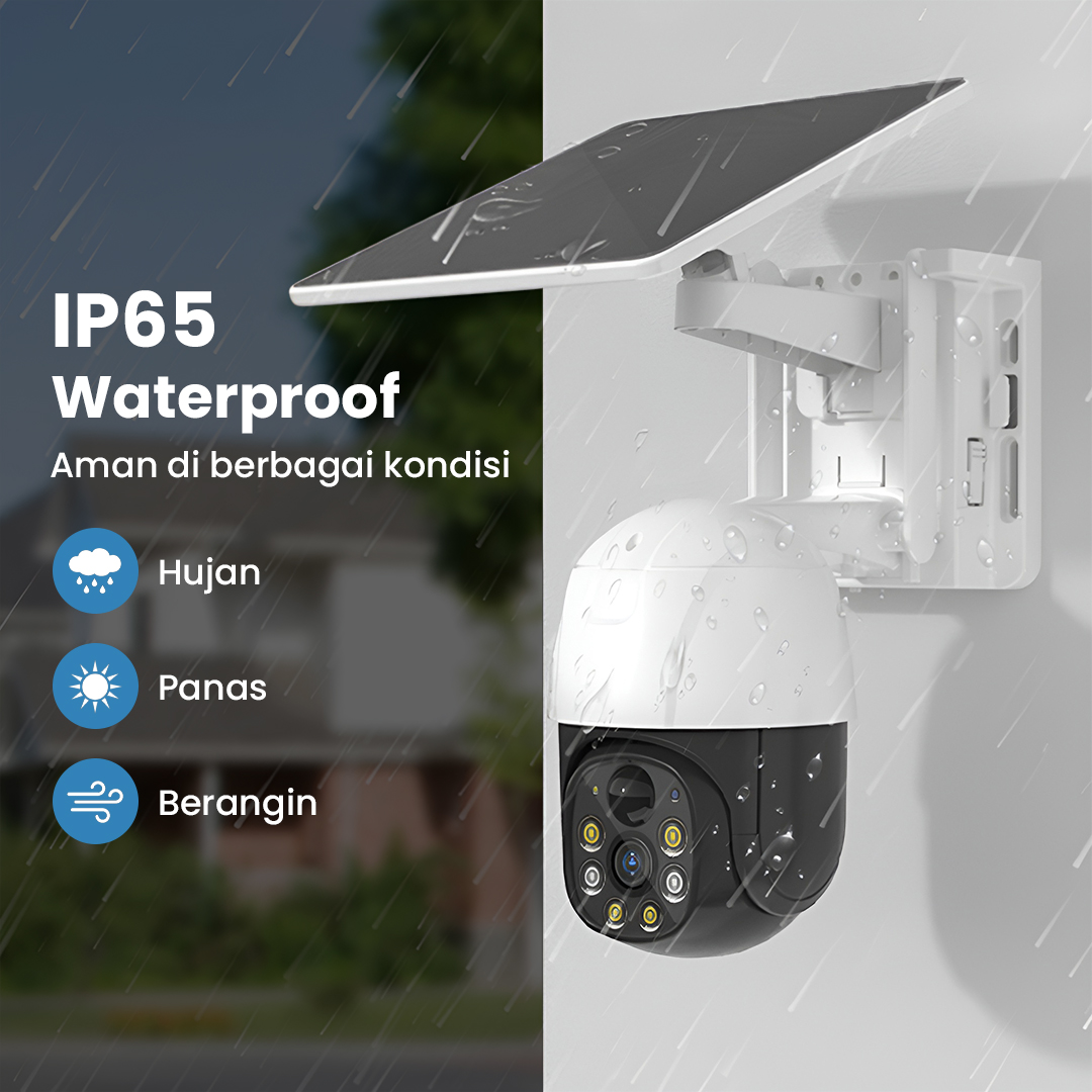 V380 Pro Kamera CCTV WiFi Solar Panel Outdoor Camera HD 1080p IP65 - MVT-1120G-P5 Pro Gambar produk V380 Pro Kamera CCTV WiFi Solar Panel Outdoor Camera HD 1080p IP65 - MVT-1120G-P5 Pro