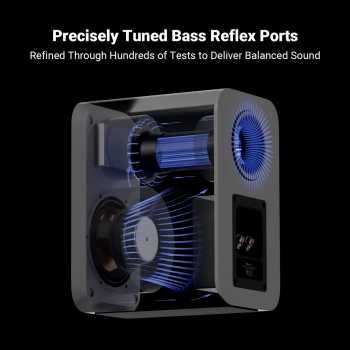 Gambar produk Fosi Audio Passive Bookshelf Speaker 2 Way 6.5 Inch Woofers Inch HiFi - SP601-B