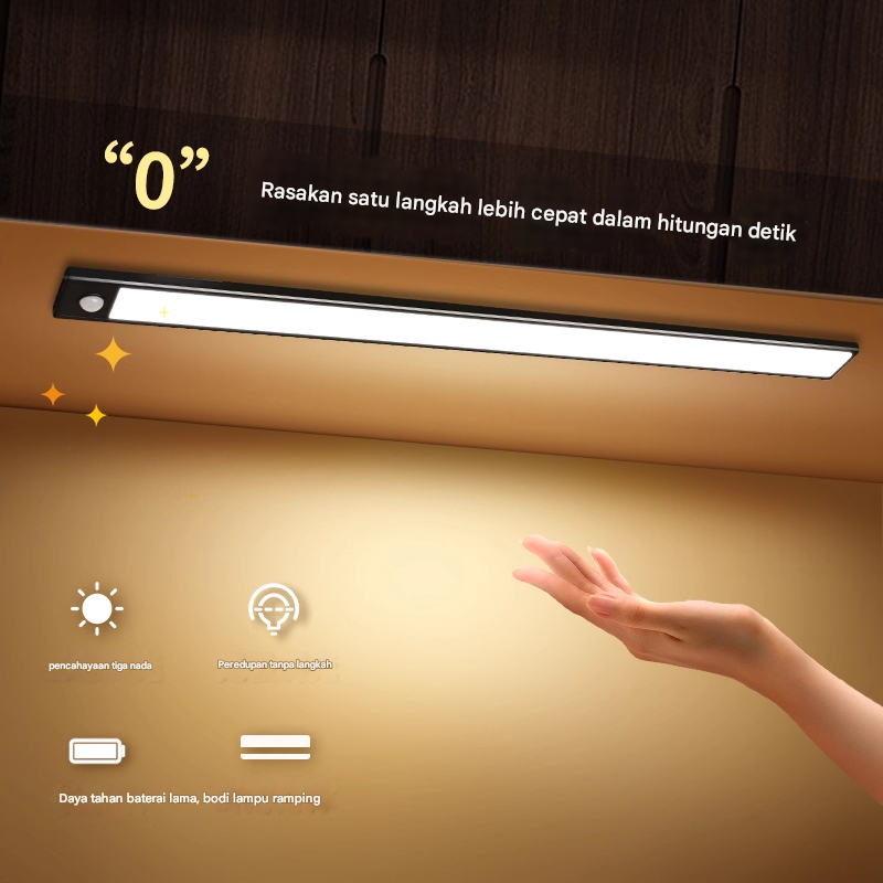 GESH Lampu Tempel Sensor Light Magnetic LED 3in1 Color Rechargeable - G-311 Gambar produk GESH Lampu Tempel Sensor Light Magnetic LED 3in1 Color Rechargeable - G-311