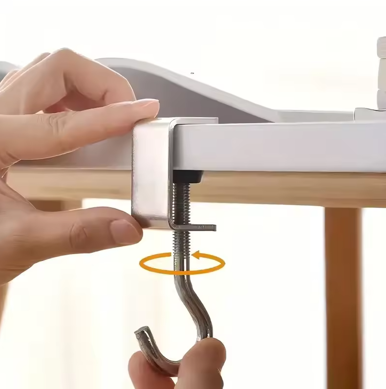 Gambar produk Trebalen Gantungan Meja Serbaguna Adjustable Backpack Hook Holder 1PCS - TB1