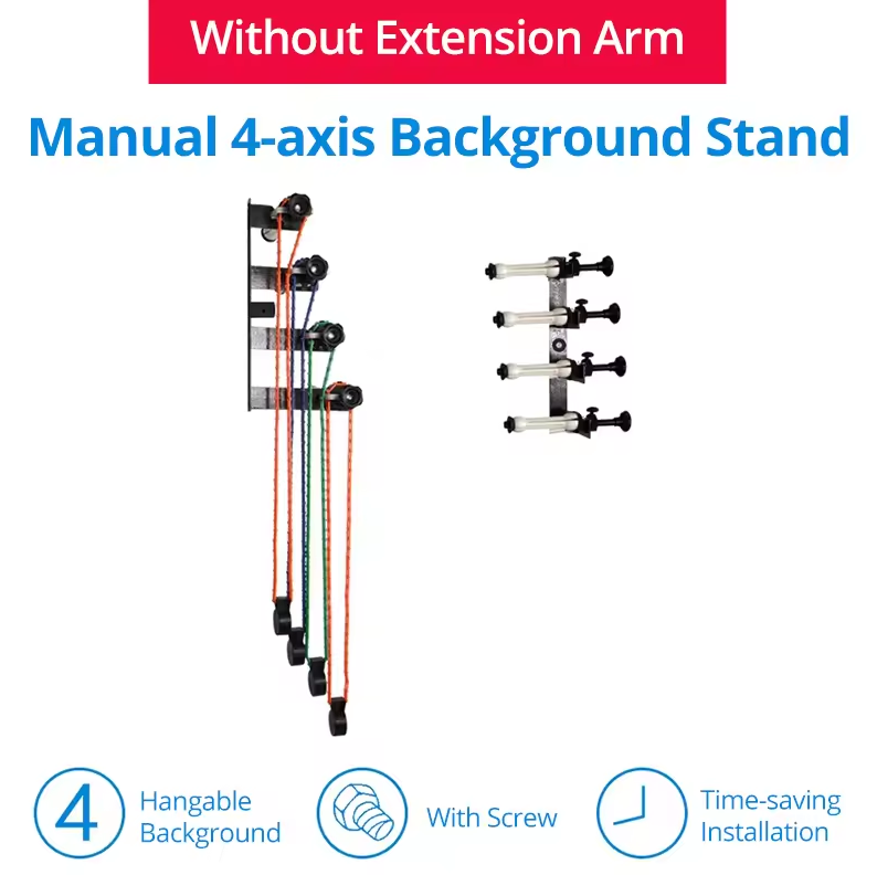 RUNJINFOTO Holder Backdrop Expander Roller Studio Photography 4 Axis - RF-15 Gambar produk RUNJINFOTO Holder Backdrop Expander Roller Studio Photography 4 Axis - RF-15