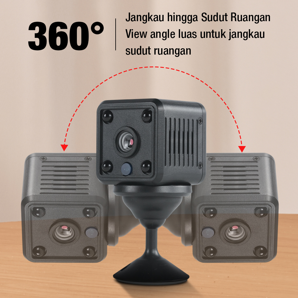 Yisfream Kamera CCTV Indoor Mini WiFi IP Camera IR Detection 480P - Y-36 Gambar produk Yisfream Kamera CCTV Indoor Mini WiFi IP Camera IR Detection 480P - Y-36