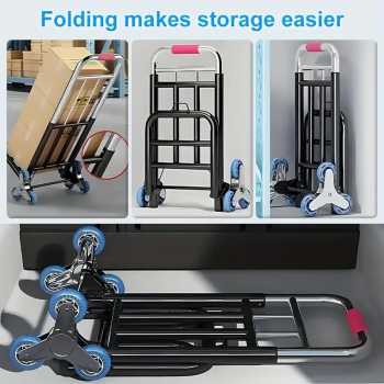 Gambar produk HAOTOOLS Troli Barang Lipat Foldable Trolley Cart Telescopic 3 Wheels - HT-25