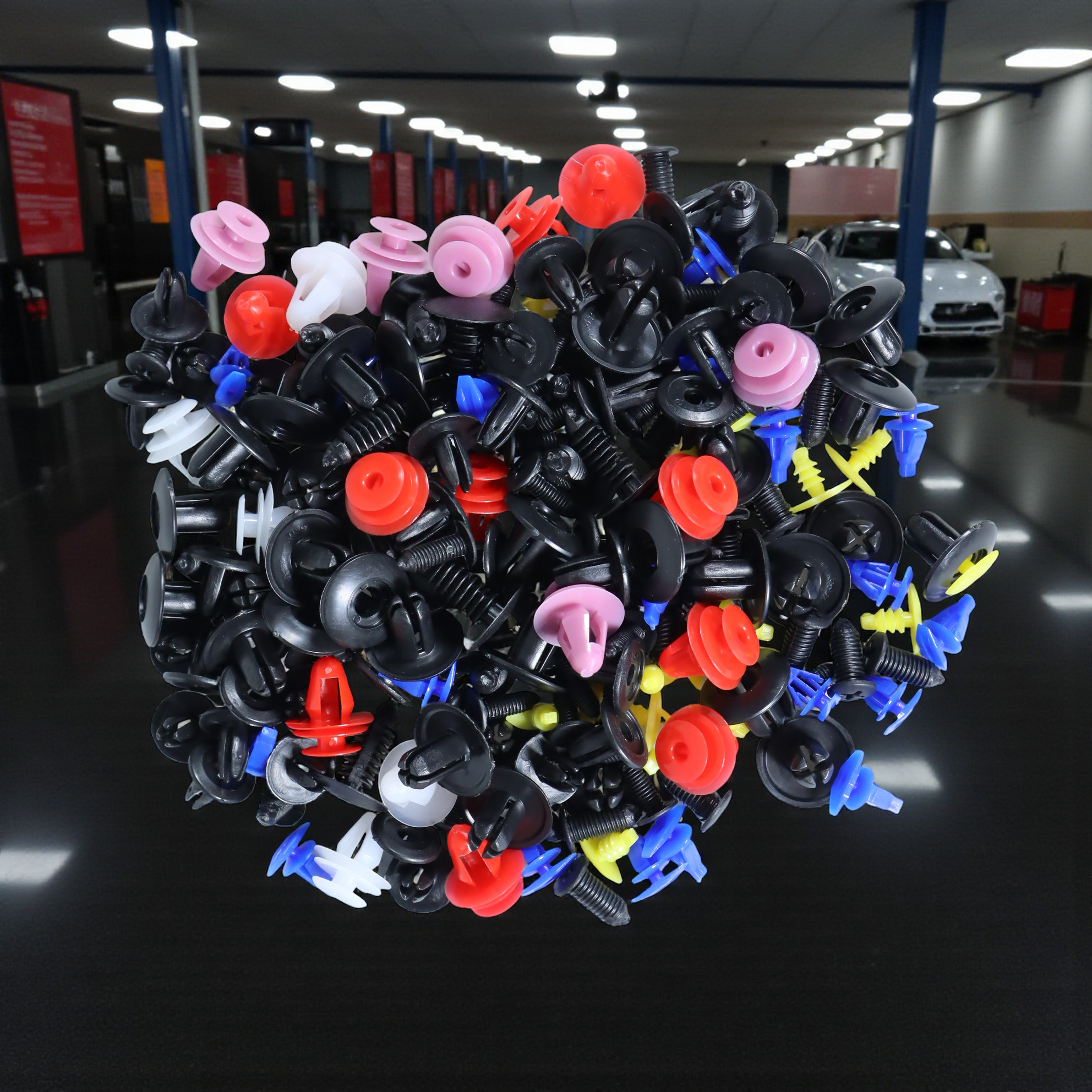 Gambar produk OTOHEROES Baut Rivet Mobil Universal Plastik 200 PCS - PE02