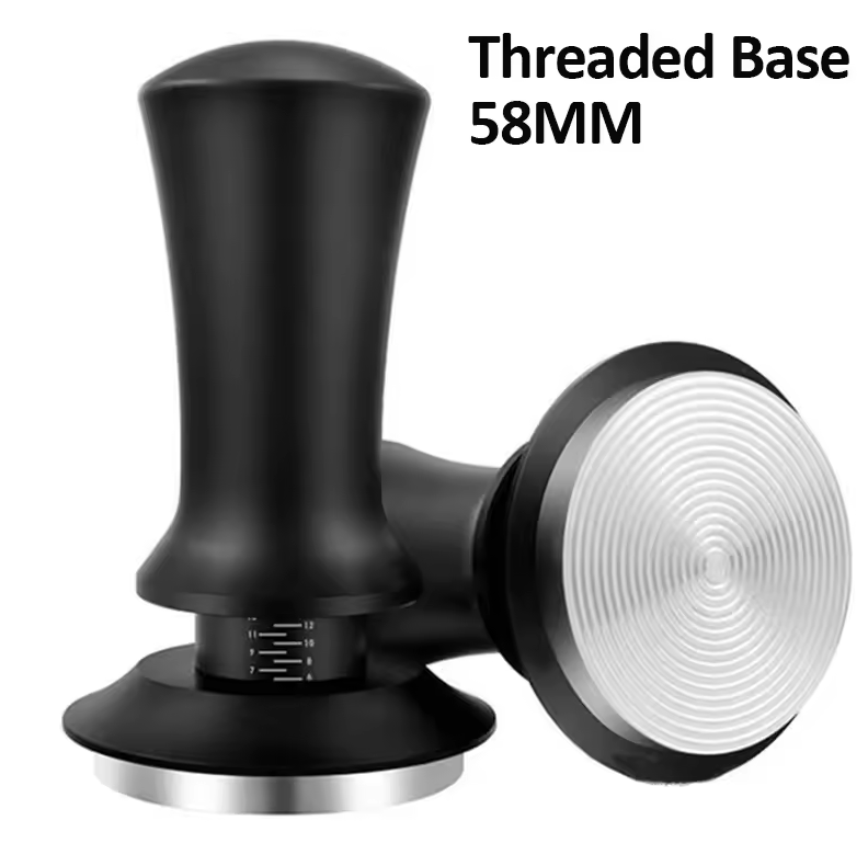 Gambar produk Jinsei Tamper Kopi Espresso Barista Threaded Base Stainless Steel 304 58mm - JN-24