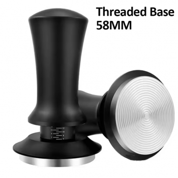 Gambar produk Jinsei Tamper Kopi Espresso Barista Threaded Base Stainless Steel 304 58mm - JN-24