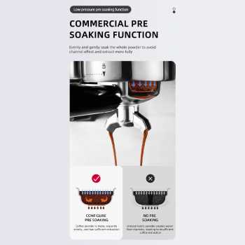 Gambar produk SOKANY Mesin Kopi Espresso Coffee Maker Frothing Grinding 20 Bar 1350W - CM5710