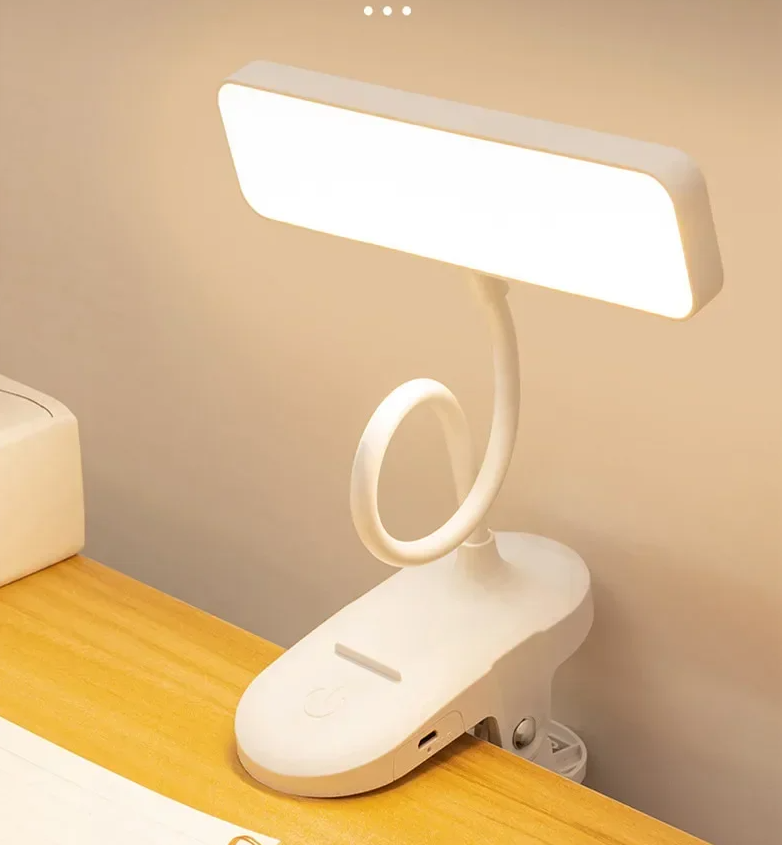 AURO Lampu Meja Belajar LED Clamp Square Lamp Stepless Dimming 800mAh - AU849 Gambar produk AURO Lampu Meja Belajar LED Clamp Square Lamp Stepless Dimming 800mAh - AU849