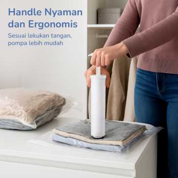 Gambar produk Joybos Pompa Vakum Baju Manual Travel Vacuum Bag Hand Pump - JB70