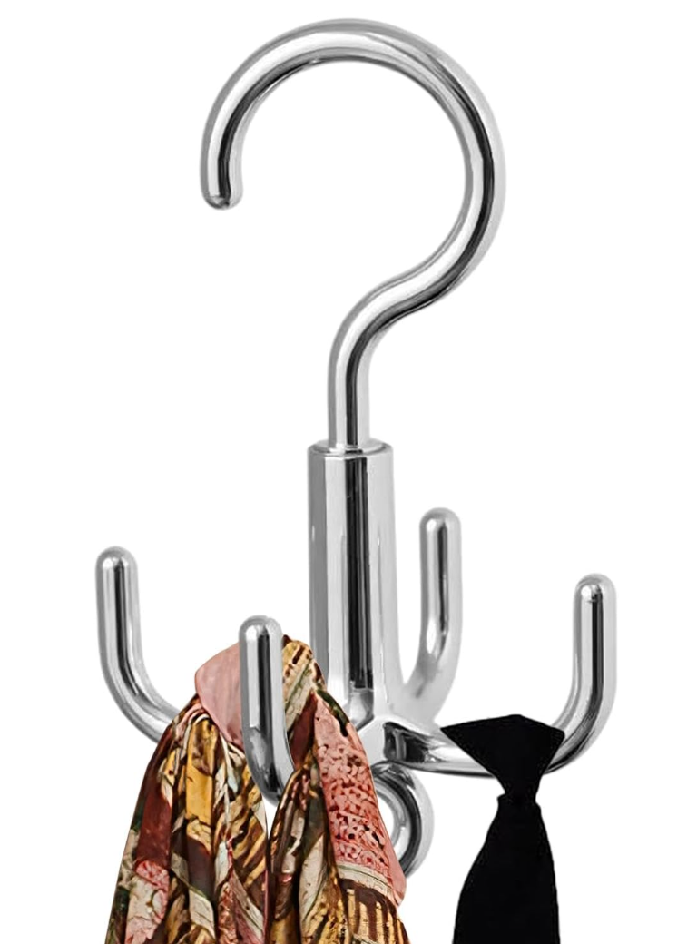 HIMSTO Gantungan Baju Serbaguna Rotating Rod Hanger Holder 4 Hook - HI4 Gambar produk HIMSTO Gantungan Baju Serbaguna Rotating Rod Hanger Holder 4 Hook - HI4