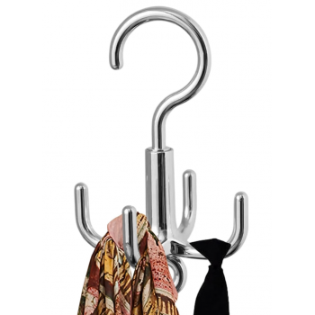 Gambar produk HIMSTO Gantungan Baju Serbaguna Rotating Rod Hanger Holder 4 Hook - HI4