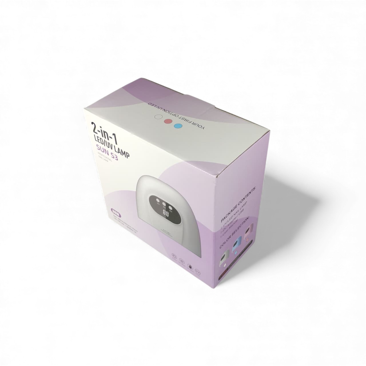 SUN Pengering Kutek UV Lamp Nail Dryer Sensor LCD Display 24 LED - S3 Gambar produk SUN Pengering Kutek UV Lamp Nail Dryer Sensor LCD Display 24 LED - S3