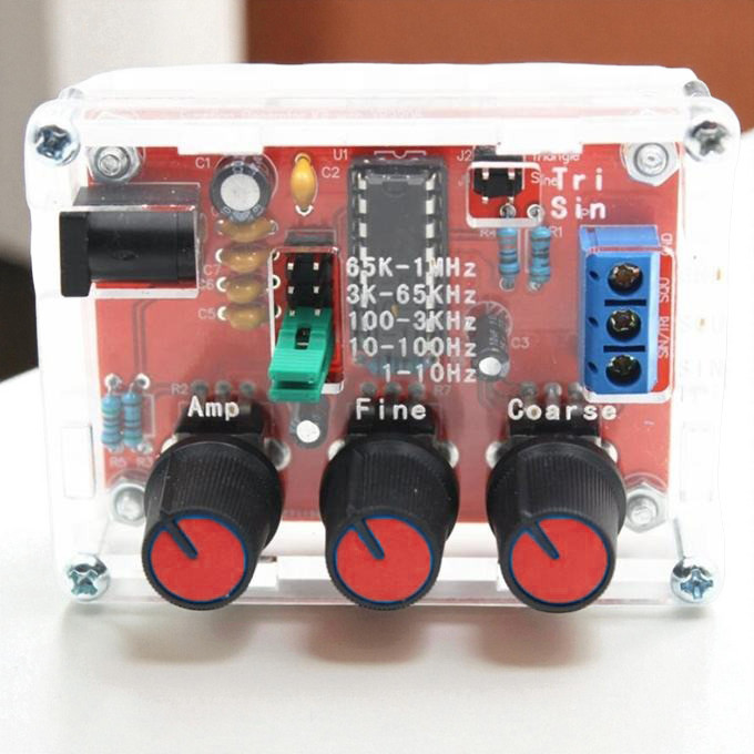 Gaqqee Signal Generator DIY Kit Sine Triangle Square Waves 1Hz 1MHz - XR2206 Gambar produk Gaqqee Signal Generator DIY Kit Sine Triangle Square Waves 1Hz 1MHz - XR2206