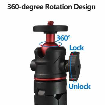 Gambar produk CAMVATE Tripod Mini Camera Retractable Universal Monopod 1/4 Screw - CM-14