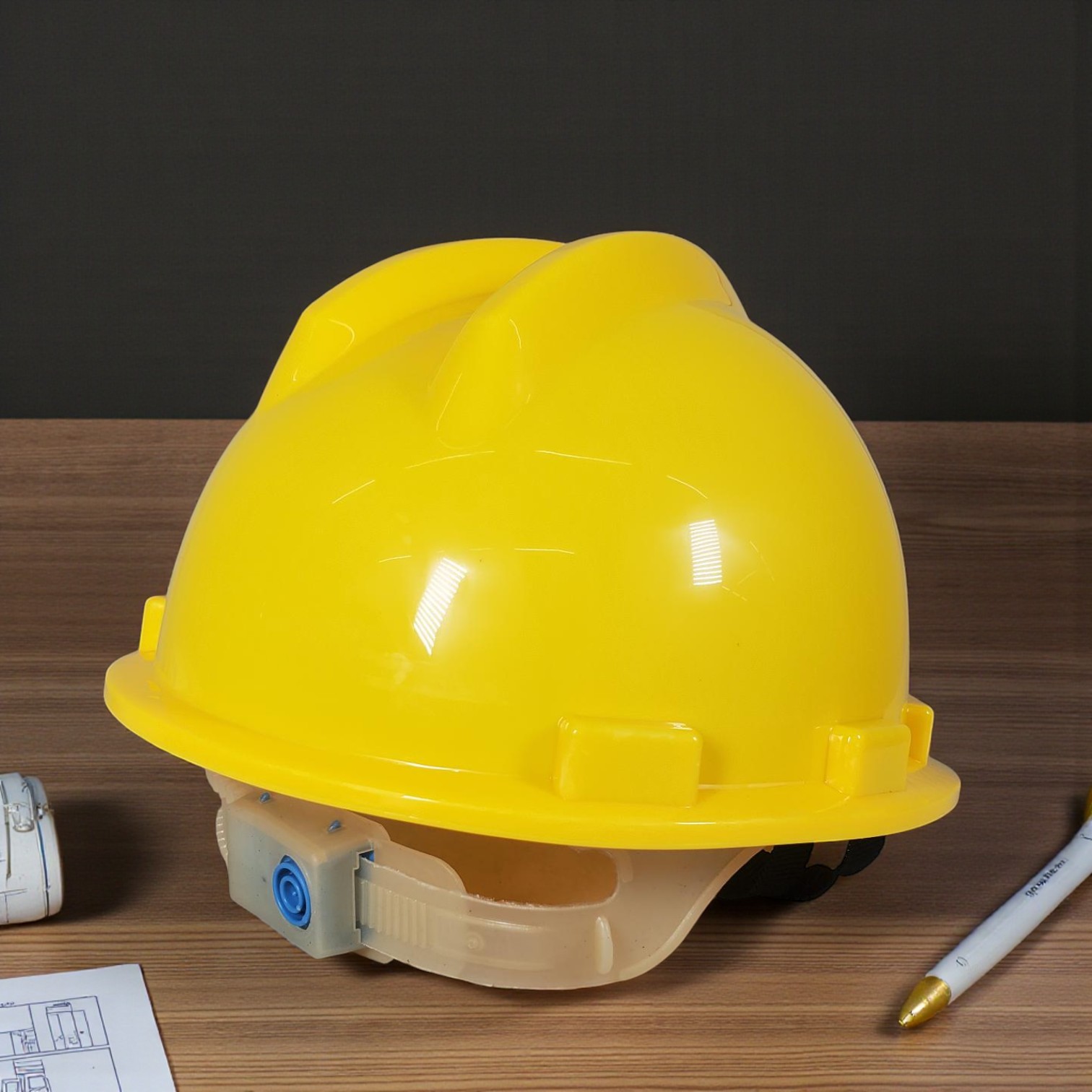 Proguard Helm Proyek Konstruksi K3 Safety Protective Cap V Shaped ABS - LM0449 Gambar produk Proguard Helm Proyek Konstruksi K3 Safety Protective Cap V Shaped ABS - LM0449