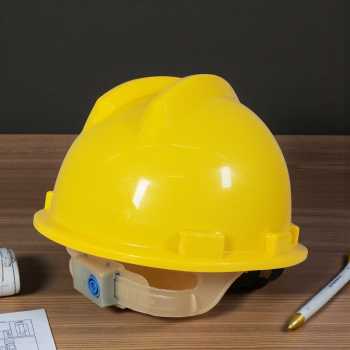 Gambar produk Proguard Helm Proyek Konstruksi K3 Safety Protective Cap V Shaped ABS - LM0449