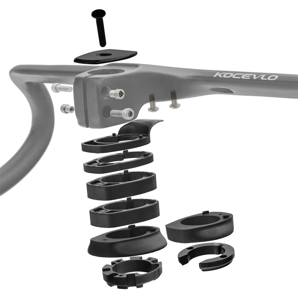 Gambar produk KOCELVO Setang Sepeda Balap Bicycle Bend Handle Carbon Fiber 40cm - X01