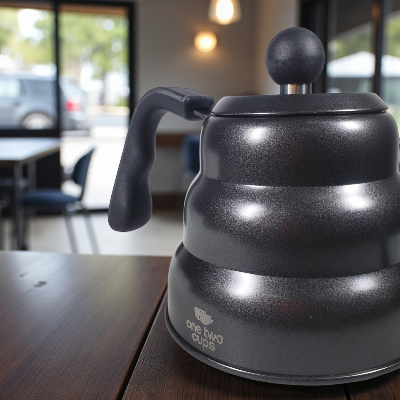 Gambar produk One Two Cups Teko Kopi Leher Angsa Gooseneck Pour Over Drip Kettle 1L - PRF10