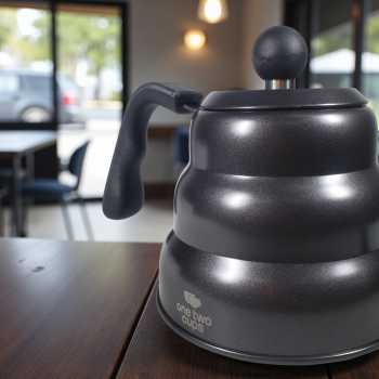 Gambar produk One Two Cups Teko Kopi Leher Angsa Gooseneck Pour Over Drip Kettle 1L - PRF10