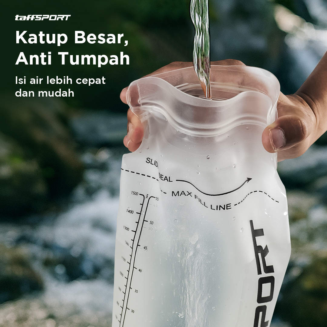 Gambar produk TaffSPORT Kantong Air Minum Water Bladder Hydration Pack 1.5L - TF15