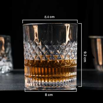 Gambar produk One Two Cups Gelas Whisky Cocktail Old Fashion Rock Glass 280ml - YJ10