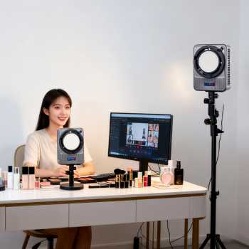 Gambar produk LIYADI Lampu Studio Fotografi COB LED RGBW 24 Mode TFT Display 230W - G230