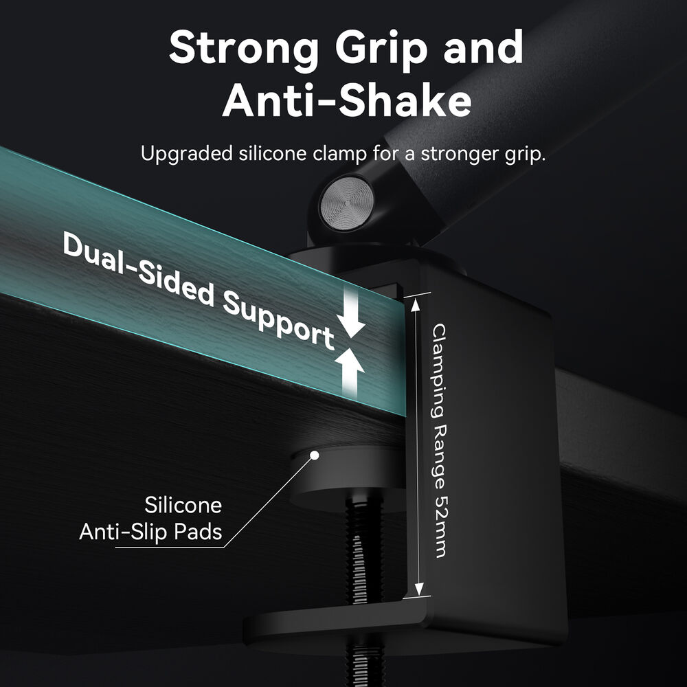 TELESIN MagSafe Foldable Lazy Arm Smartphone Table Aluminum Clamp - P3-DS-02 Gambar produk TELESIN MagSafe Foldable Lazy Arm Smartphone Table Aluminum Clamp - P3-DS-02